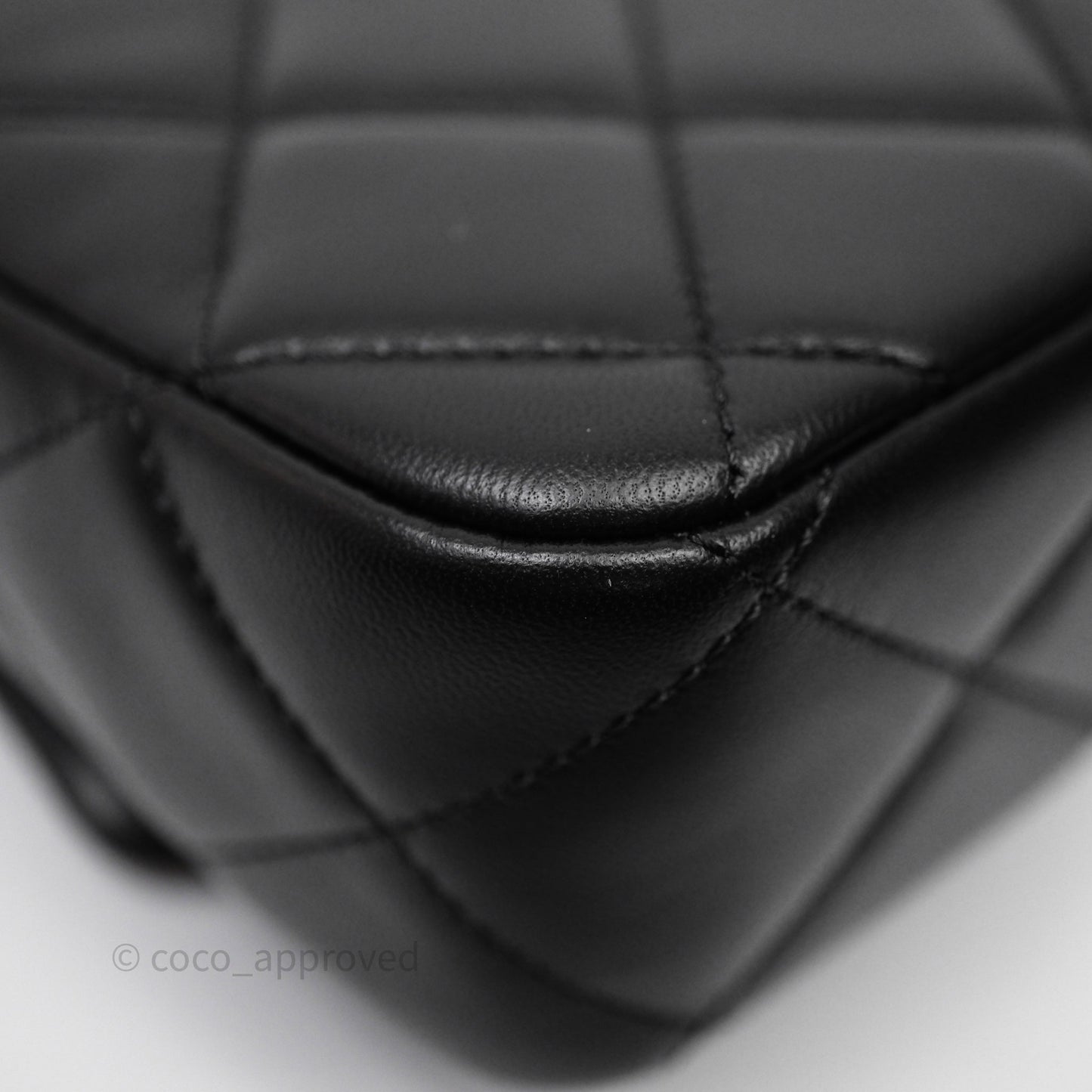 Chanel My Perfect Mini With Pearl Quilted Black Lambskin Gold Hardware