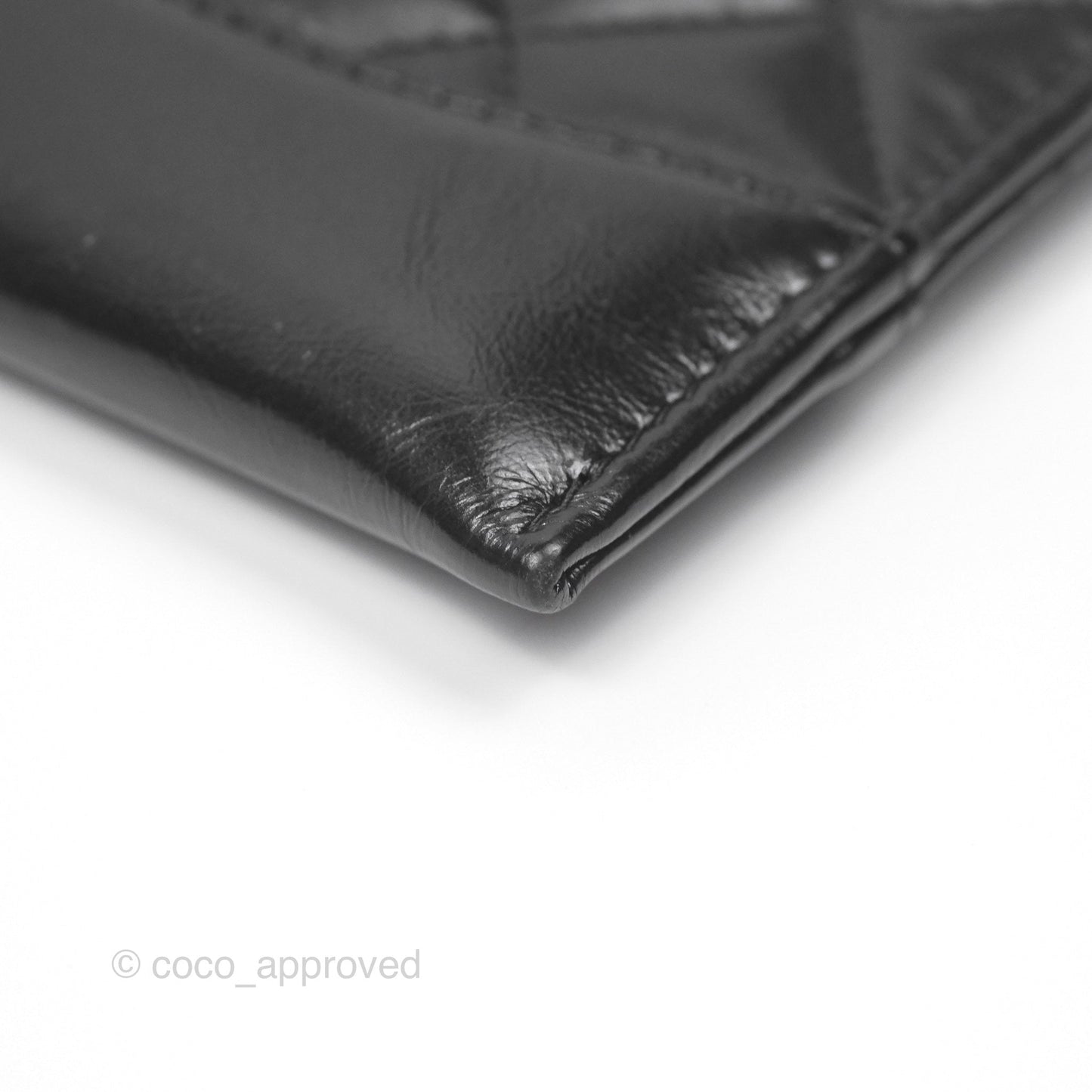 Chanel Quilted Gabrielle Zip Pouch Black Calfskin