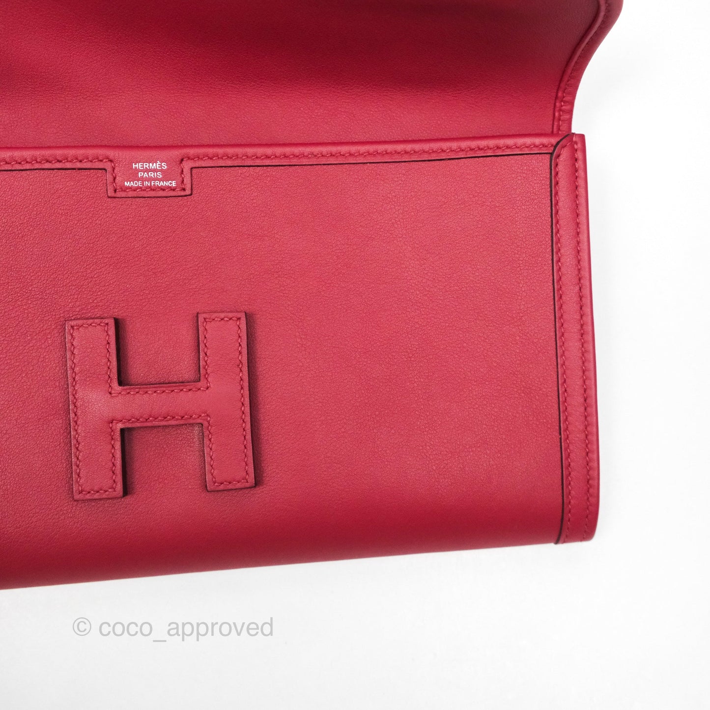 Hermès Jige Elan 29 Clutch Rouge Garance