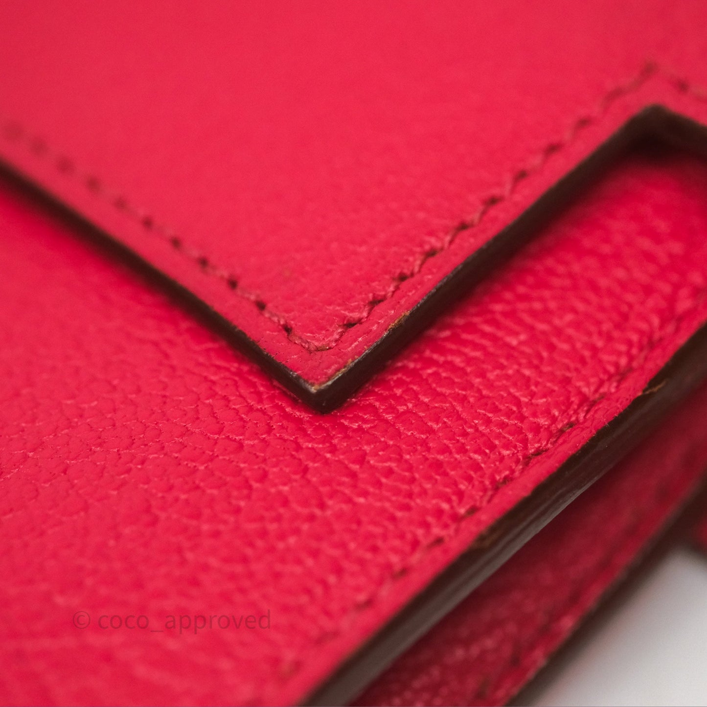 Hermès Kelly Wallet Pink Chevre Mysore Palladium Hardware