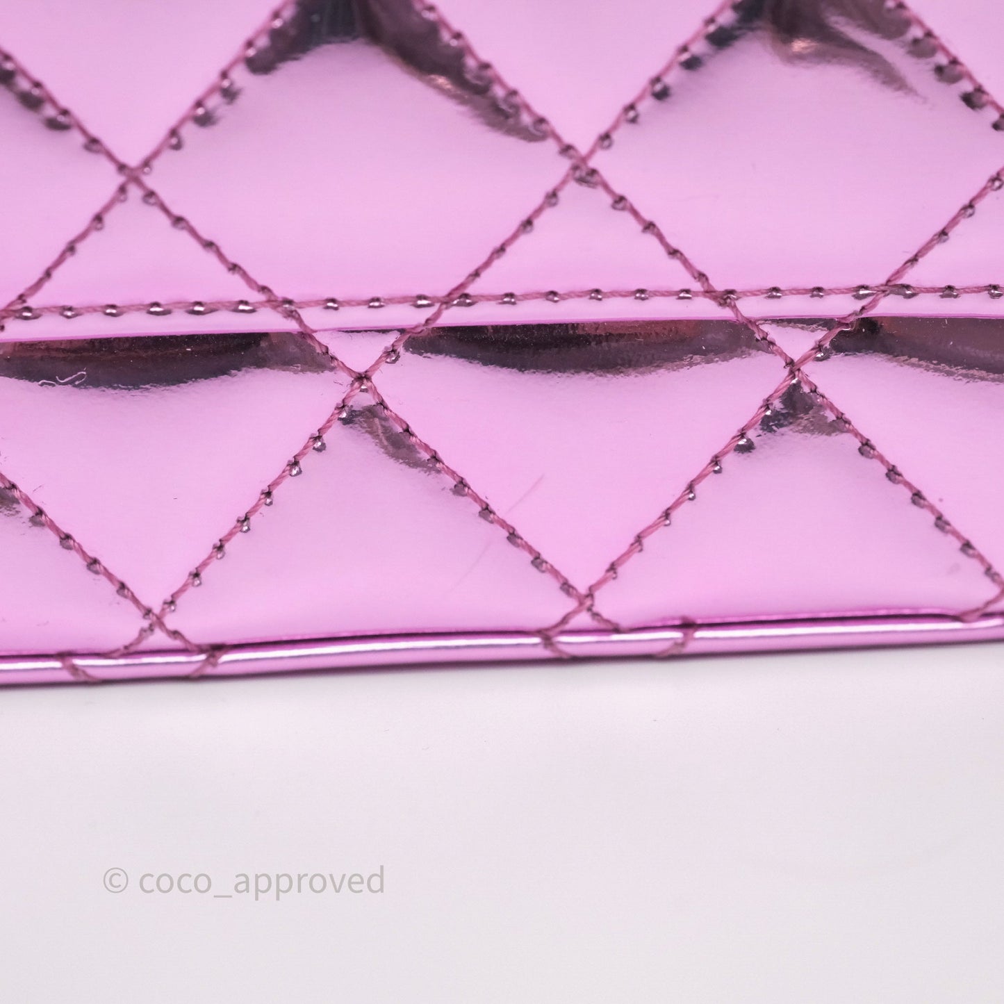 Chanel Hollywood Boulevard Flap with Star Coin Purse Lilac Pink Metallic Mirror Calfskin 24C