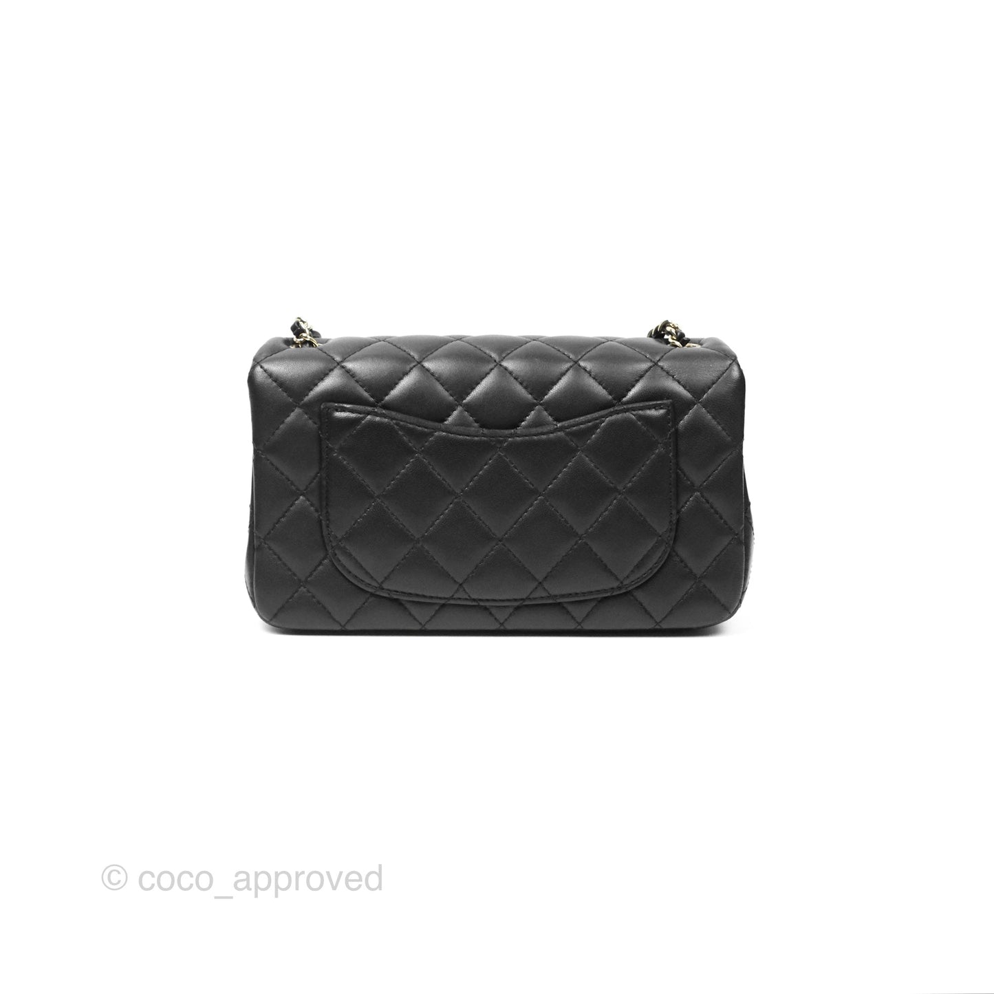 Chanel Ball Crush Mini Rectangular Black Lambskin Gold Hardware 23C