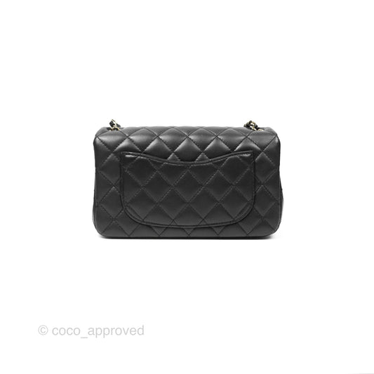 Chanel Ball Crush Mini Rectangular Black Lambskin Gold Hardware 23C