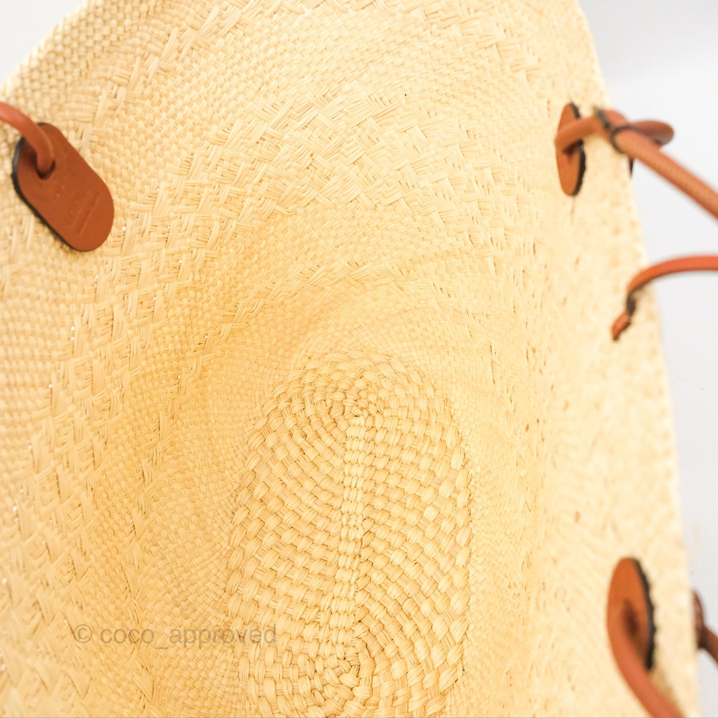 Loewe x Paula’s Ibiza Woven Anagram Basket Bag Natural/Tan