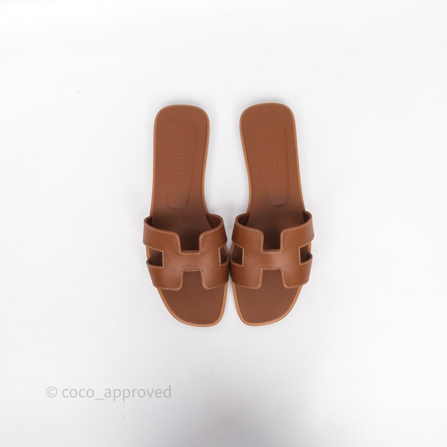 Hermès Oran Sandals Gold Size 36.5