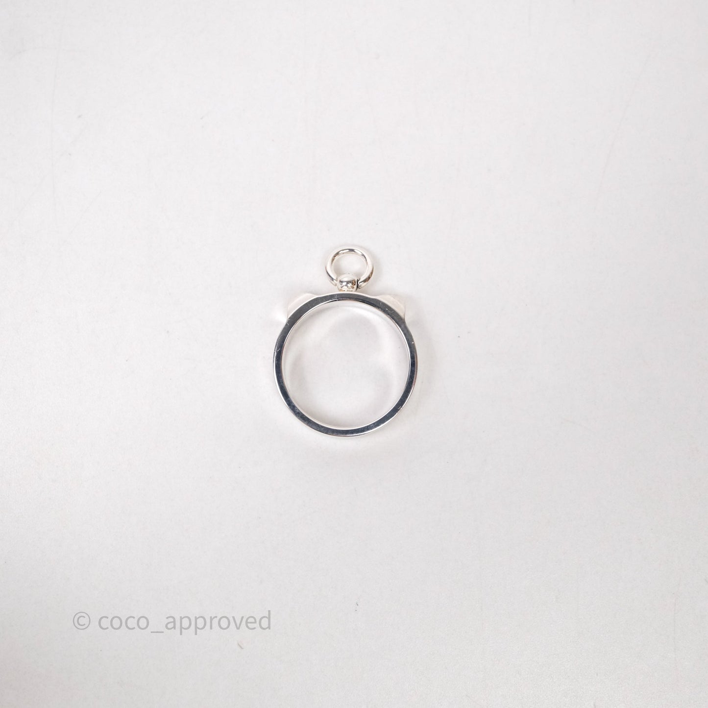 Hermes Collier de Chien Ring PM Sterling Silver Size 51