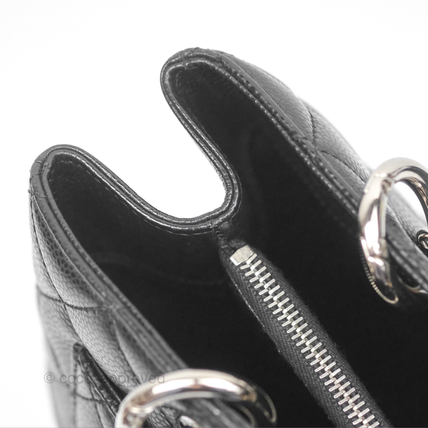 Chanel GST Black Caviar Silver Hardware