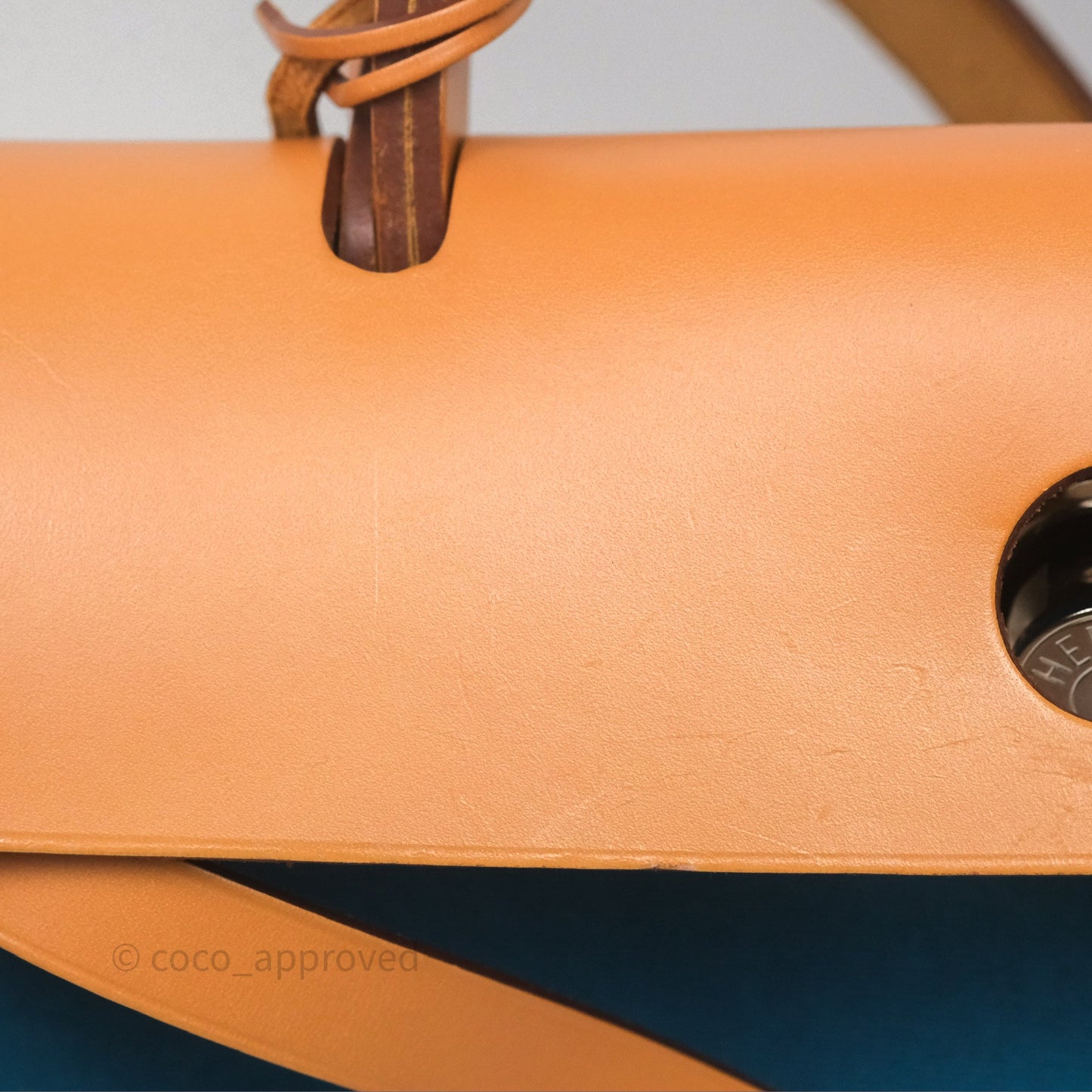 Hermès Herbag Zip 31 Vache Hunter Bleu Izmir 7W/ Bleu de Malte 7L Palladium Hardware