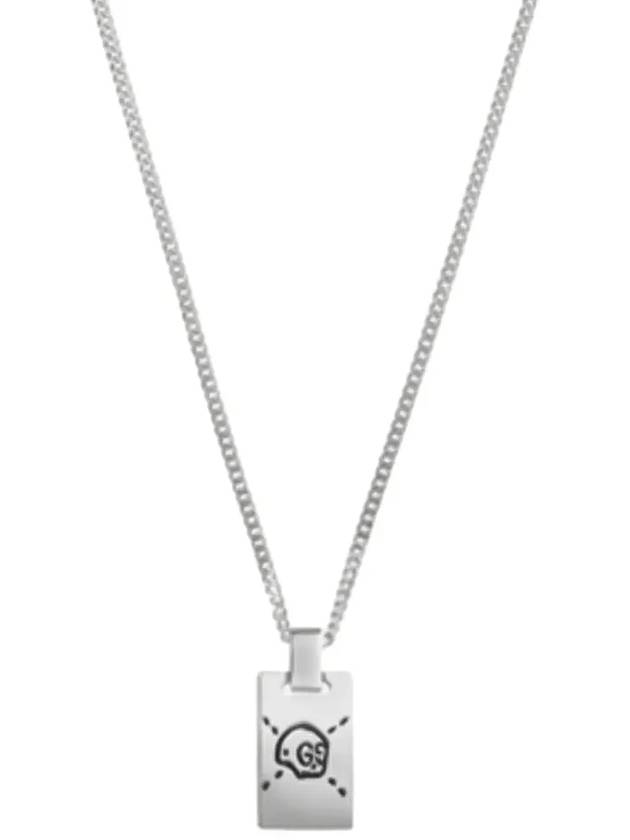 Luxury Gucci Trending 2025 Ghost GG Pendant Necklace YBB455315001 Silver