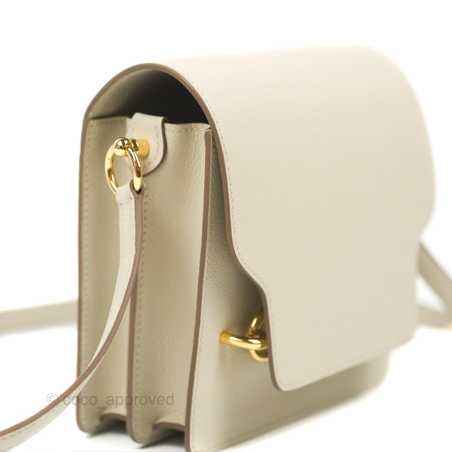 Hermès Roulis Mini 18 Beton Evercolor Permabrass Hardware