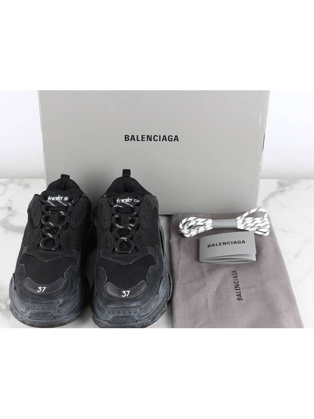 Luxury Balenciaga Triple S dirty black sneakers 37 240