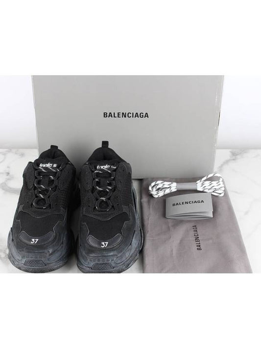 Luxury Balenciaga Triple S dirty black sneakers 37 240