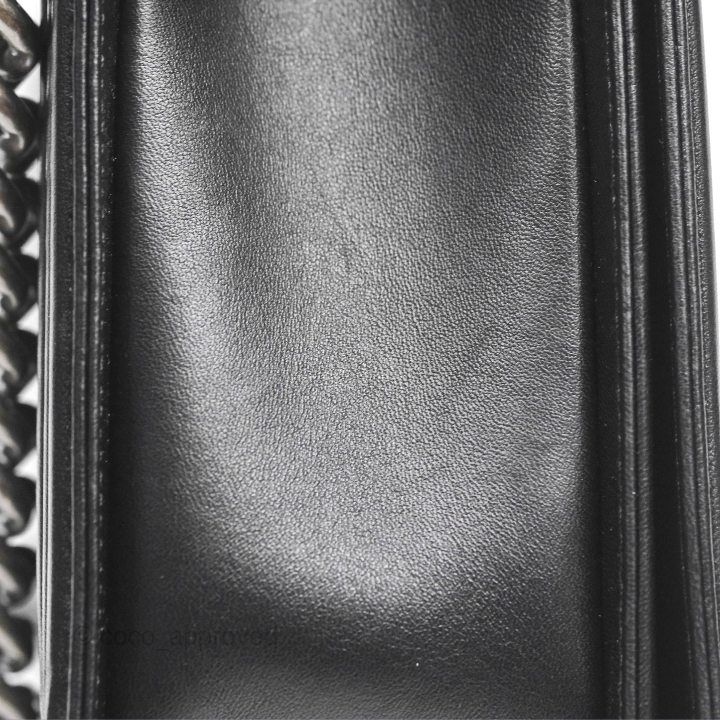 Chanel Quilted New Medium Boy Black Lambskin Ruthenium Hardware