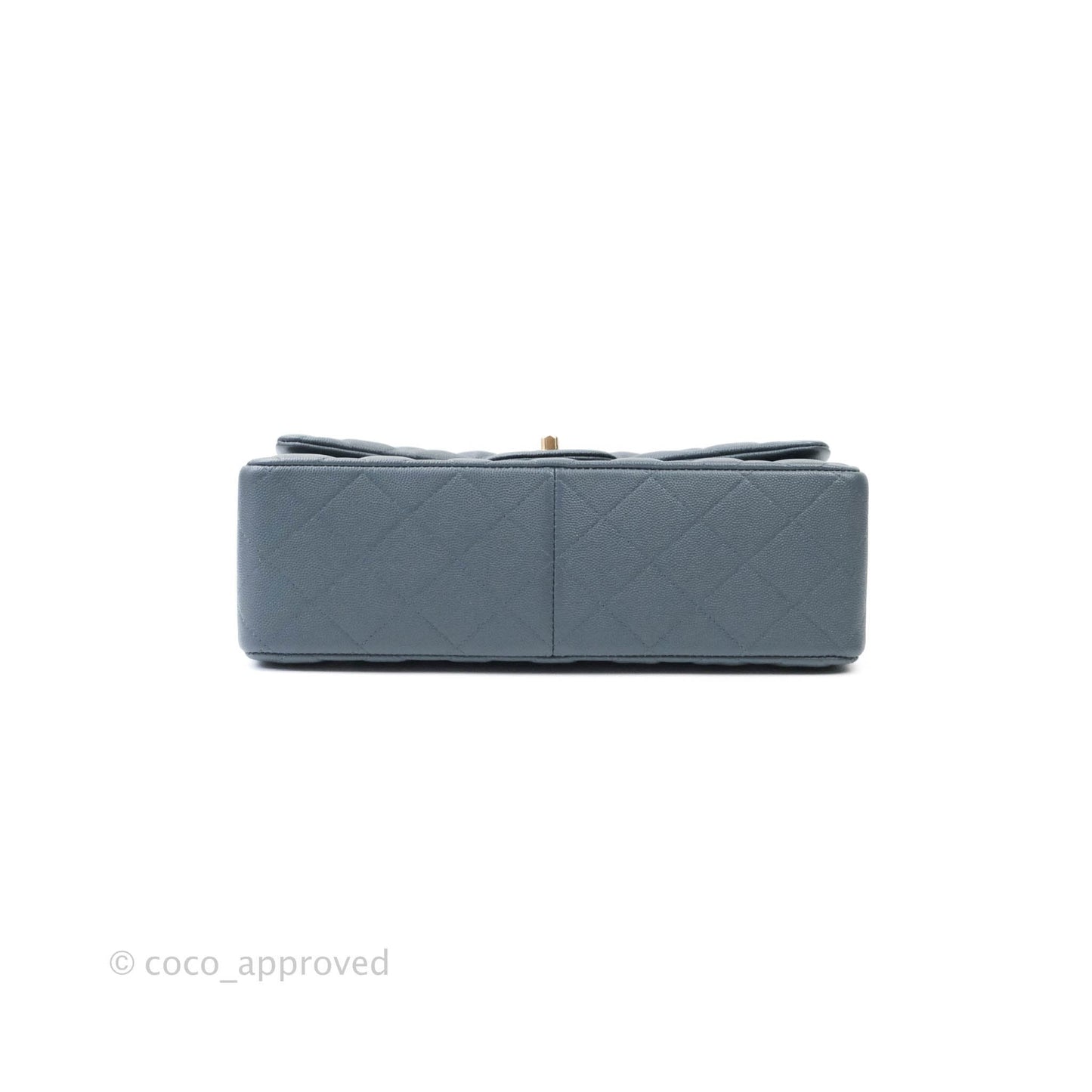 Chanel Jumbo Double Flap Grey Caviar Gold Hardware⁣⁣ 18B