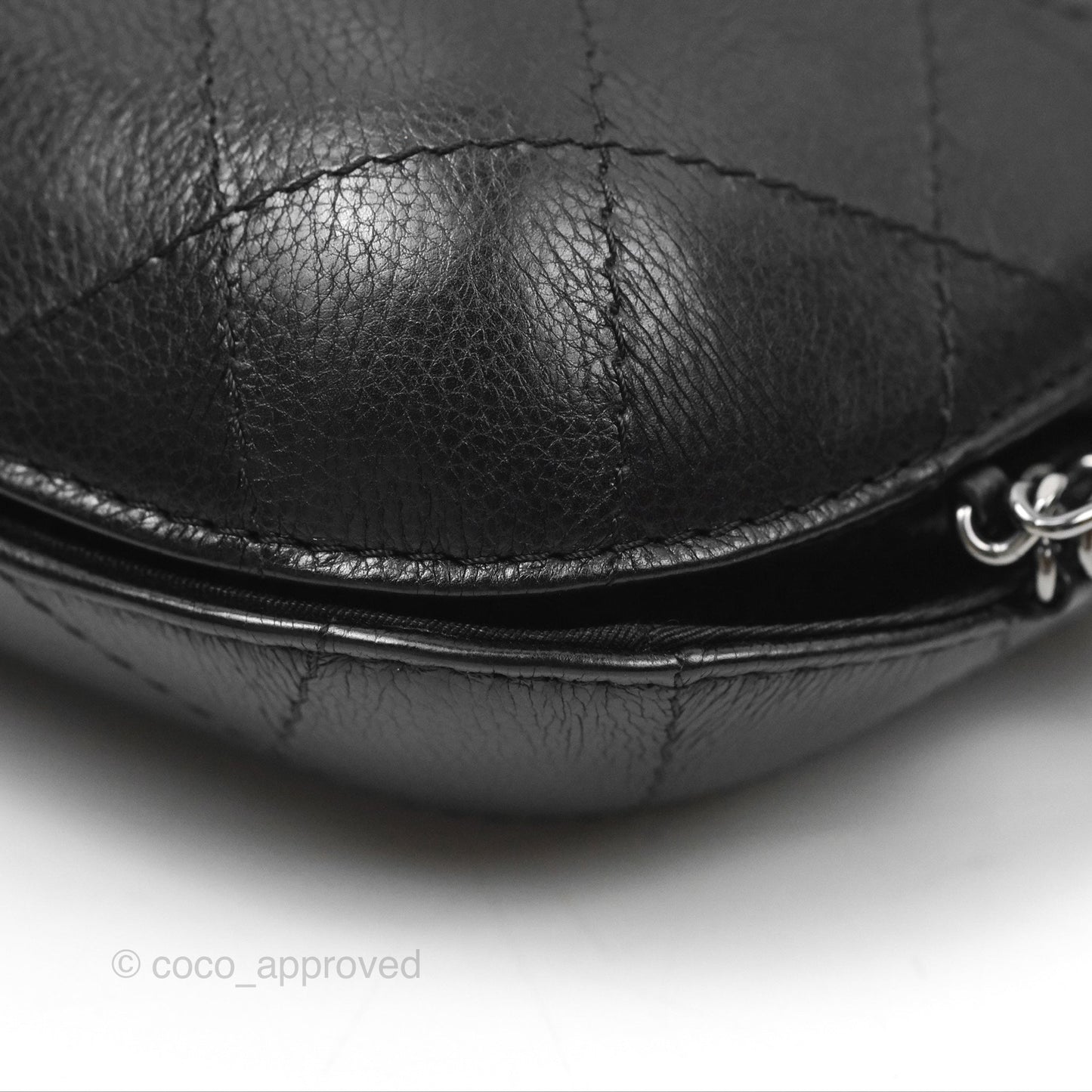 Chanel Small Gabrielle Drawstring Bucket Bag Black Aged Calfskin