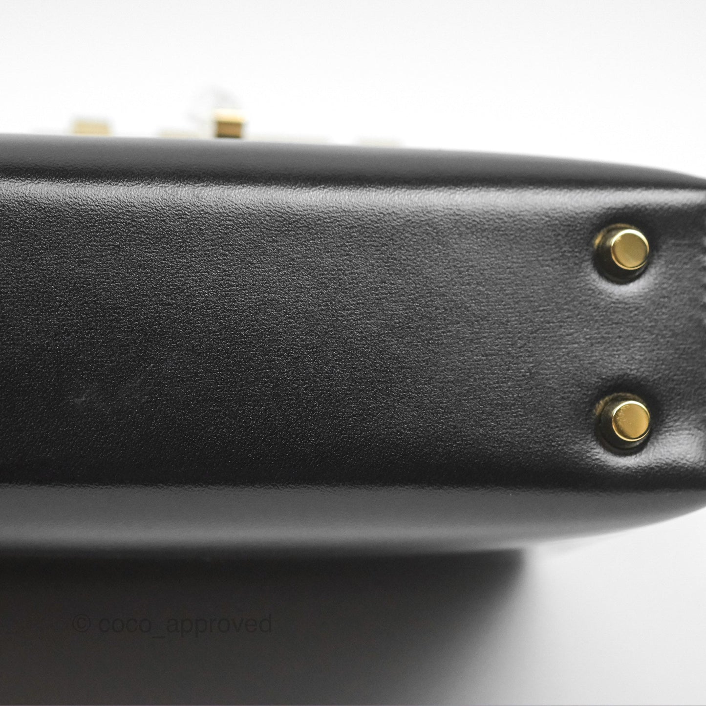 Hermes Mini Verrou Chaine Bag Black Box Leather Gold Hardware