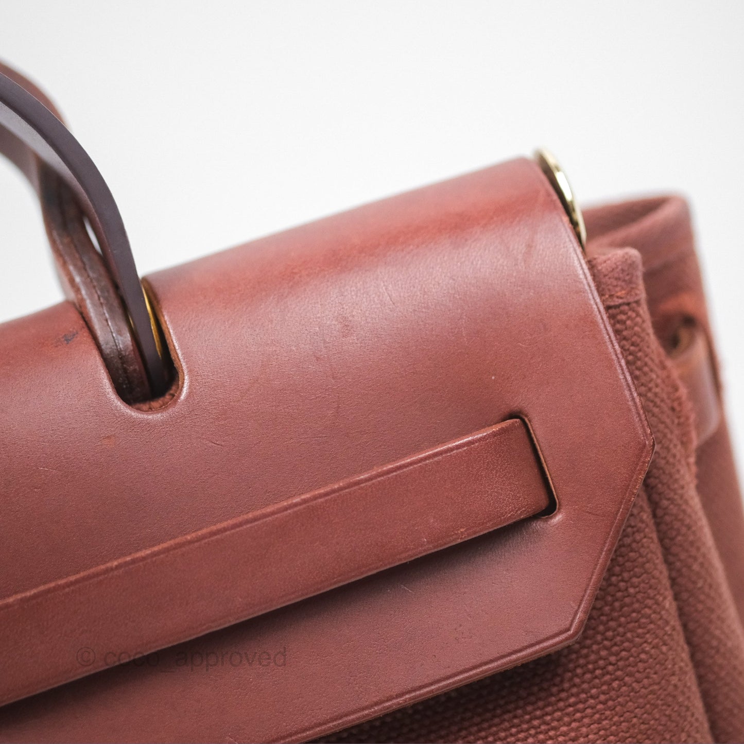 Hermès Herbag Zip 31 Rouge H Gold Hardware
