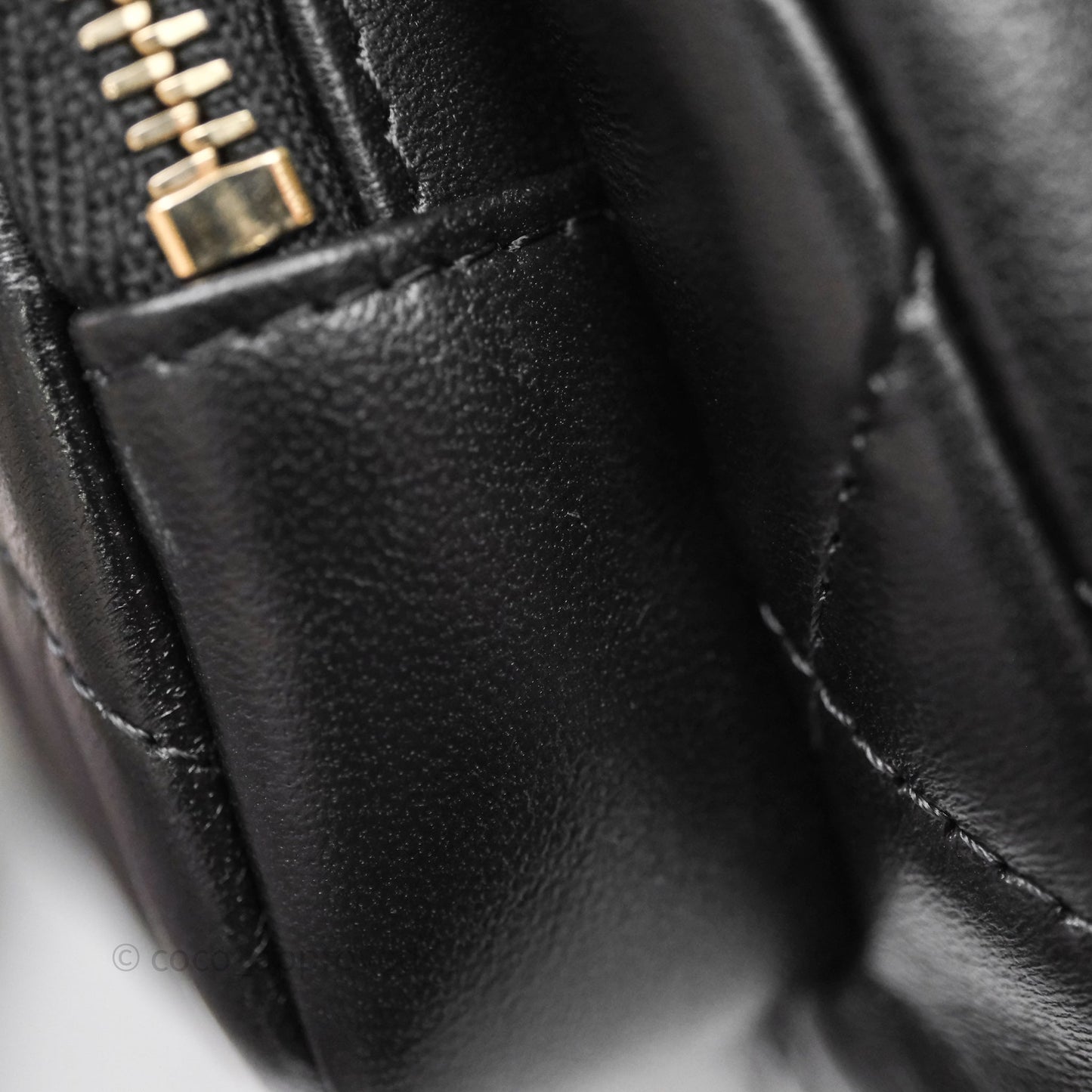 Chanel Camera Bag Black Lambskin Gold Hardware 25C