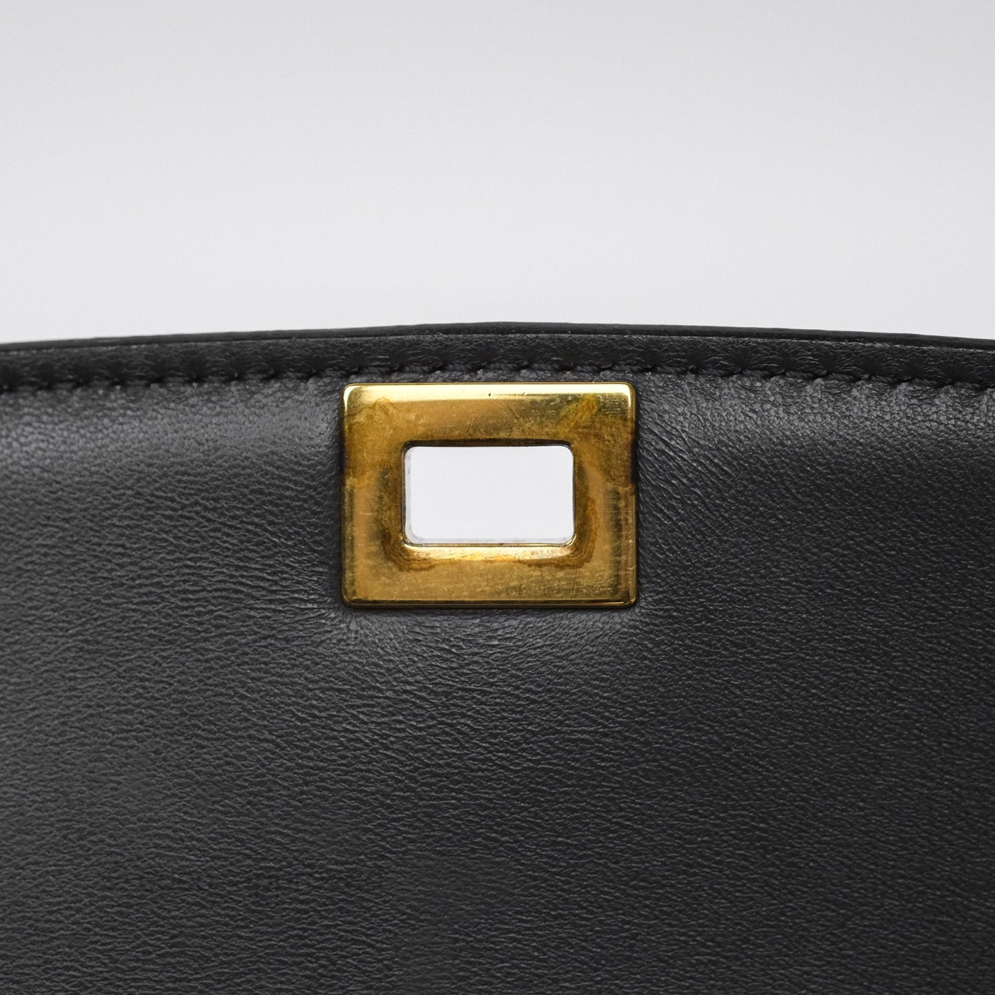 Celine Teen Classic Box Flap Dark Grey Box Calfskin