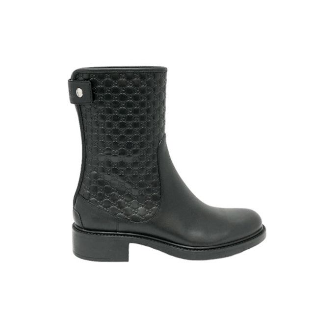 Luxury Gucci Trending 2025 Black Leather MicroLuxury Gucci Trending 2025ssima Ankle Boots