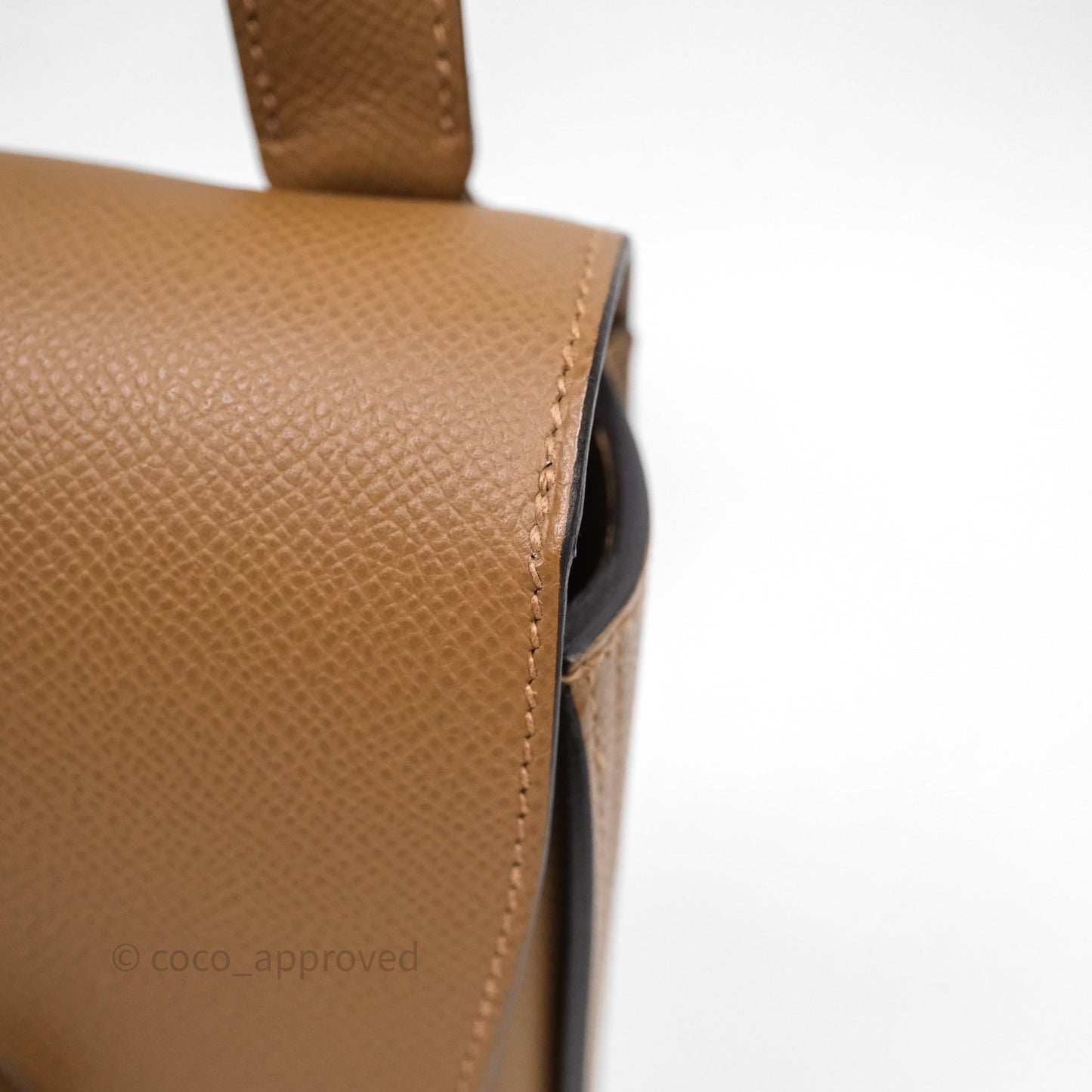 Hermès Della Cavalleria Mini Bag Alezan 3G Epsom Palladium Hardware