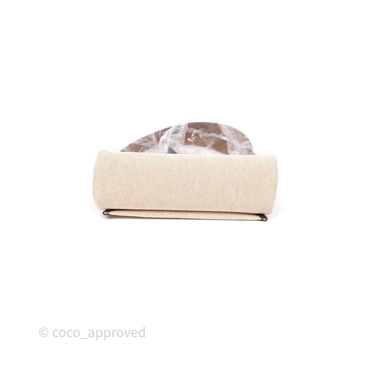 Hermès Herbag Zip 20 Mini Ecru Beige 14/ Ebene 46 Canvas Gold Hardware