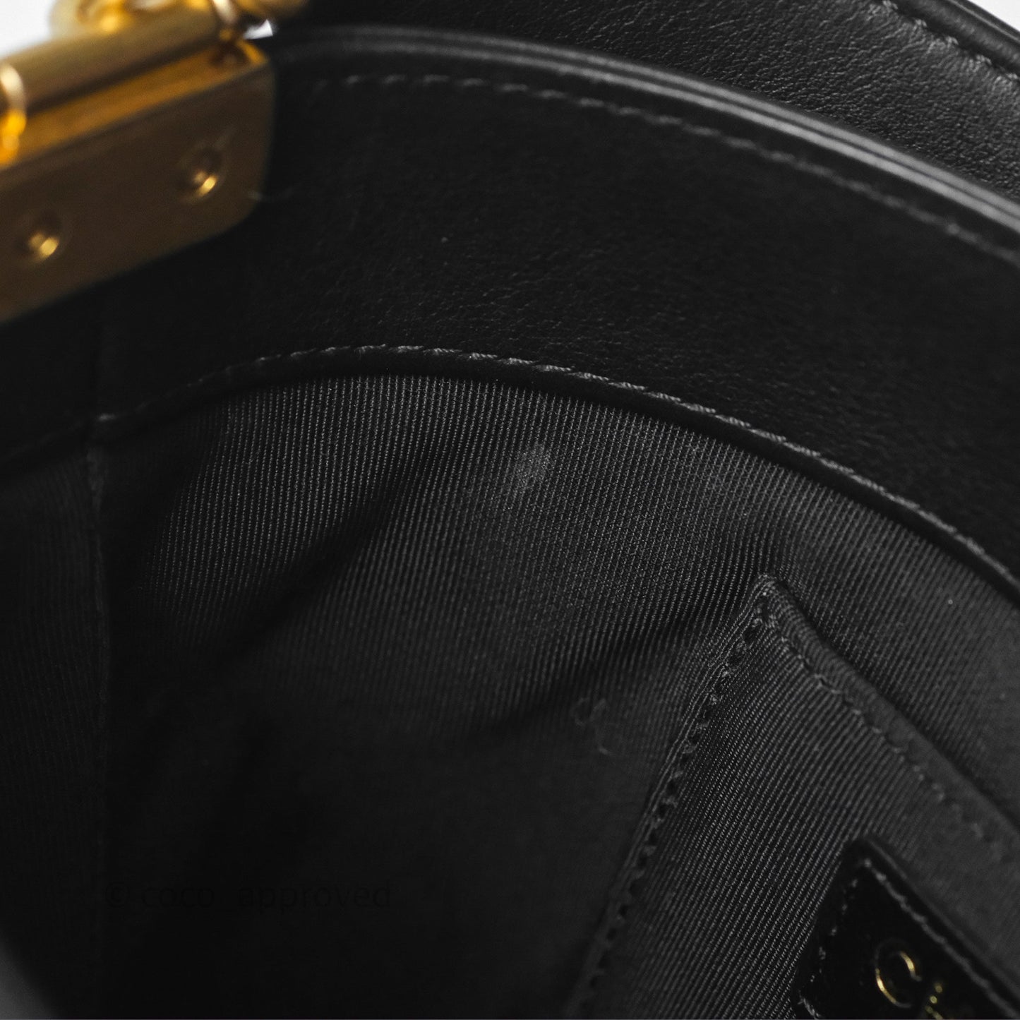 Chanel Quilted Boy Bucket Bag Black Lambskin Aged Gold Hardware