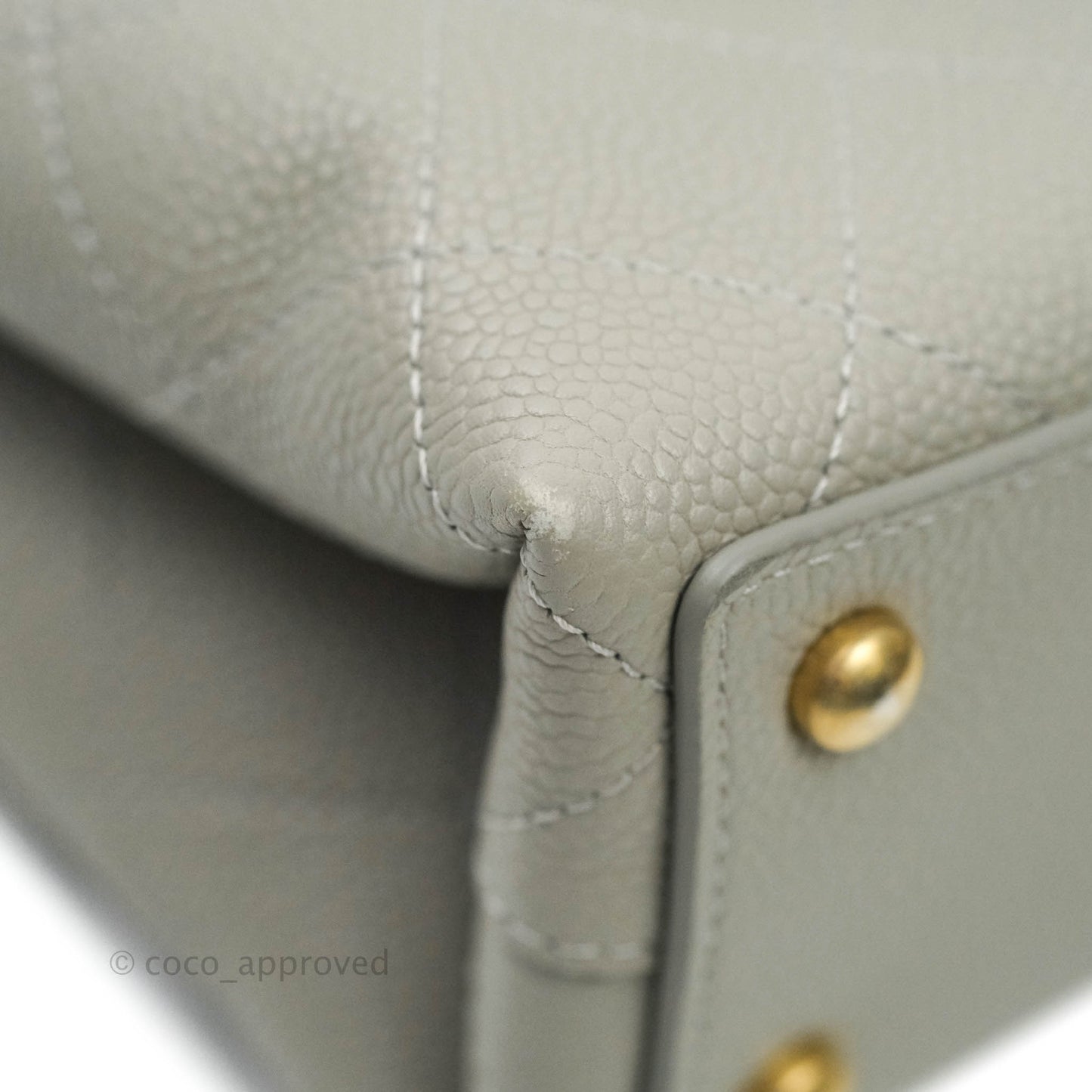 Chanel Chic Affinity Medium Grained Calfskin Grey Aged Gold Hardware