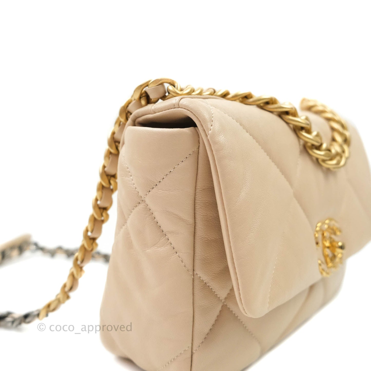 Chanel 19 Small Beige Mixed Hardware 20S
