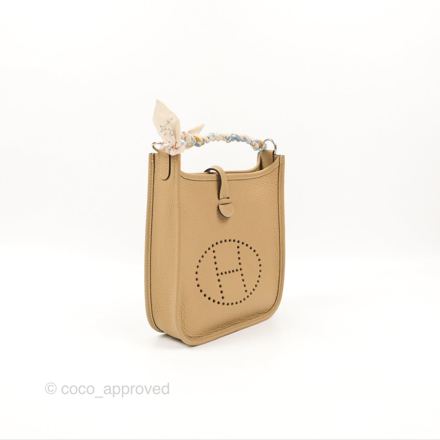 Hermès Mini Evelyne 16 Trench Clemence Palladium Hardware