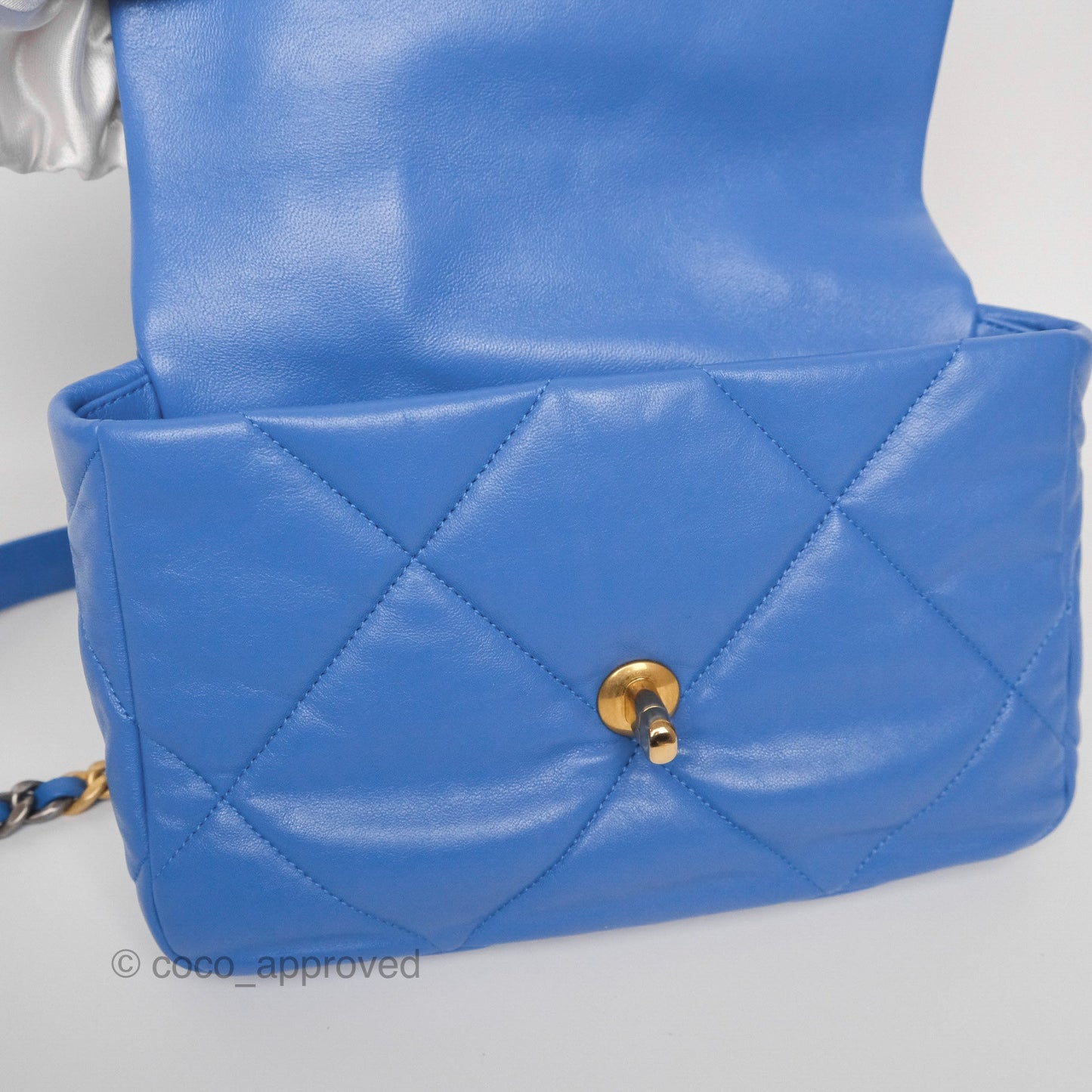 Chanel 19 Small Blue Mixed Hardware