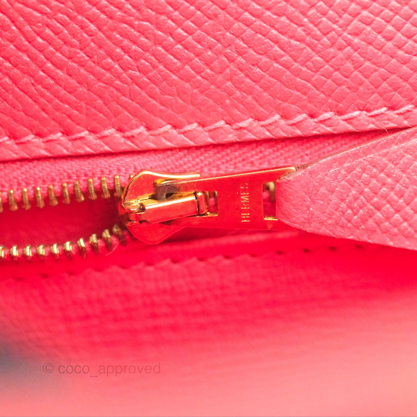 Hermès Kelly 25 Sellier Rose Jaipur Epsom Gold Hardware