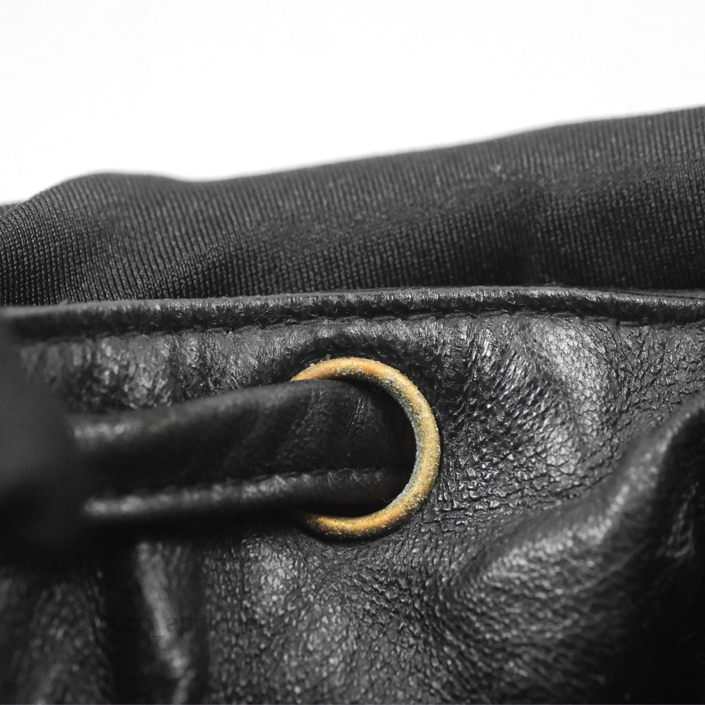 Chanel Vintage CC Duma Backpack Black Lambskin 24K Gold Hardware