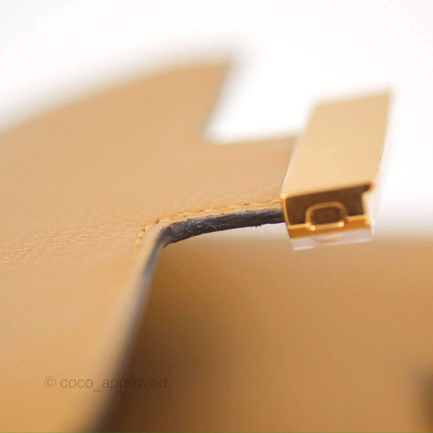 Hermès Constance Mini 18cm Kraft Chevre Mysore Gold Hardware