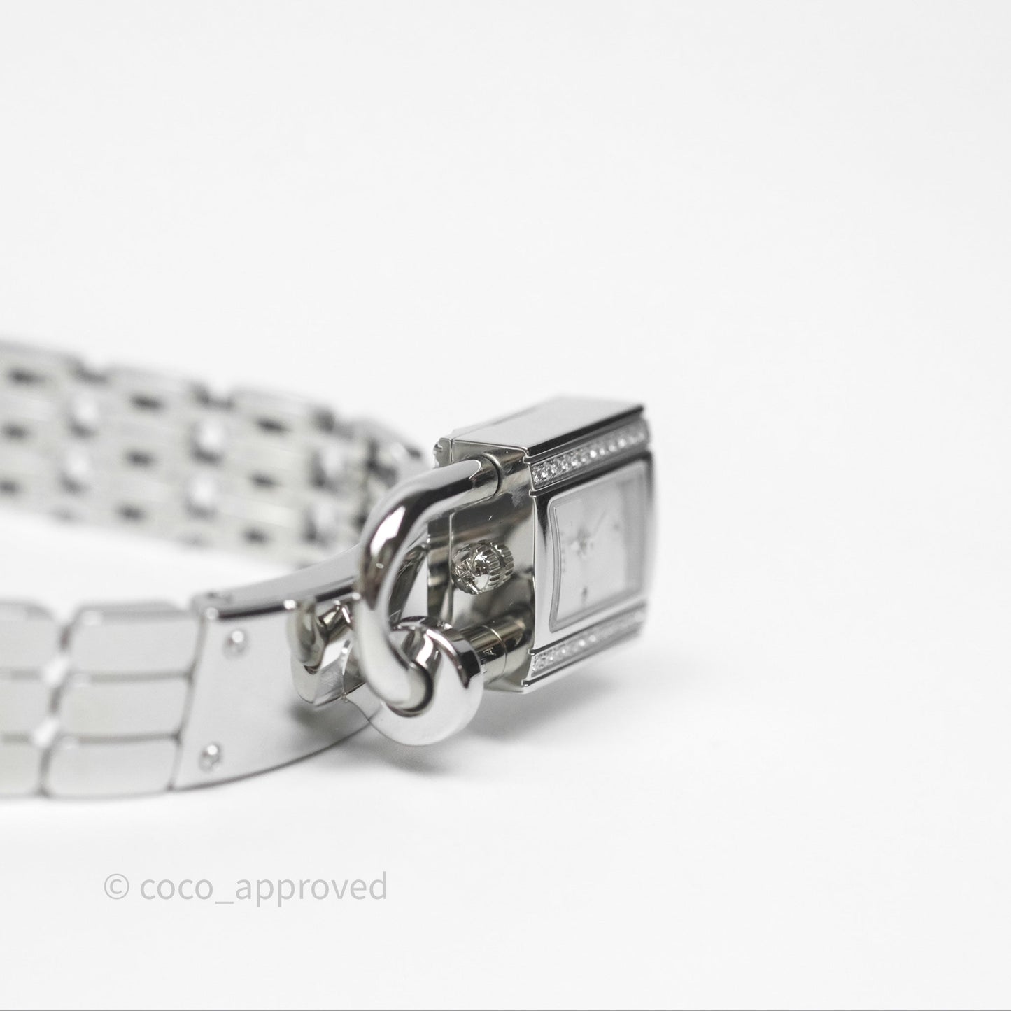 Hermès Kelly Watch Mini Model 16mm Diamond Steel