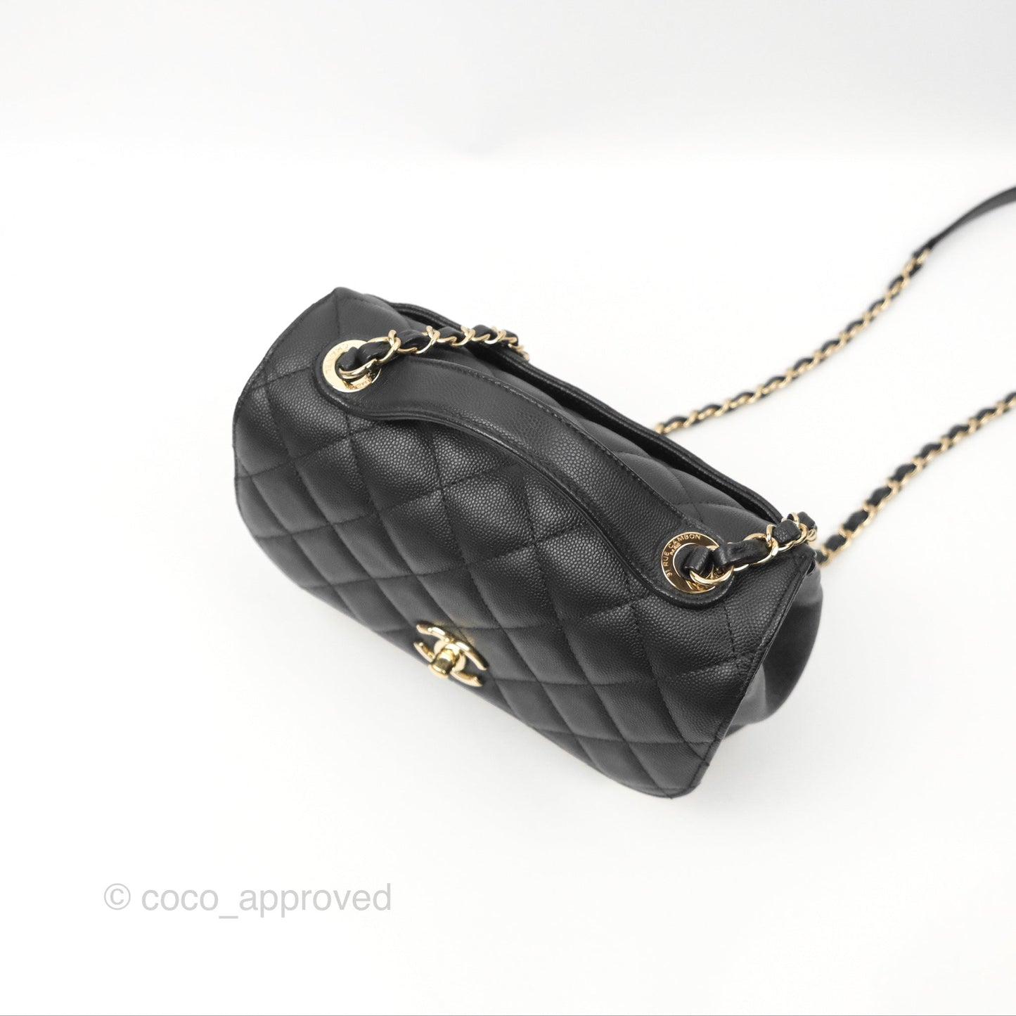 Chanel Quilted Medium Business Affinity Flap Black Caviar Gold Hardware