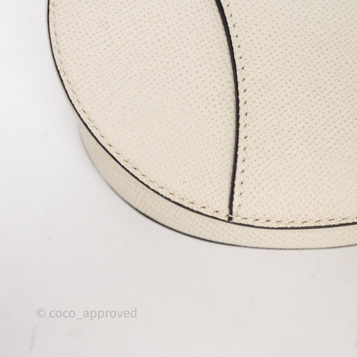 Christian Dior Saddle Bag White Grained Calfskin Gold Hardware