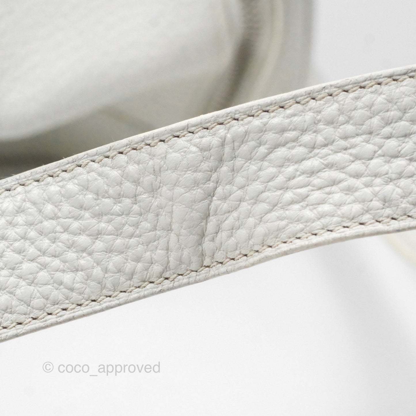 Hermès Lindy 30 White Clemence Palladium Hardware