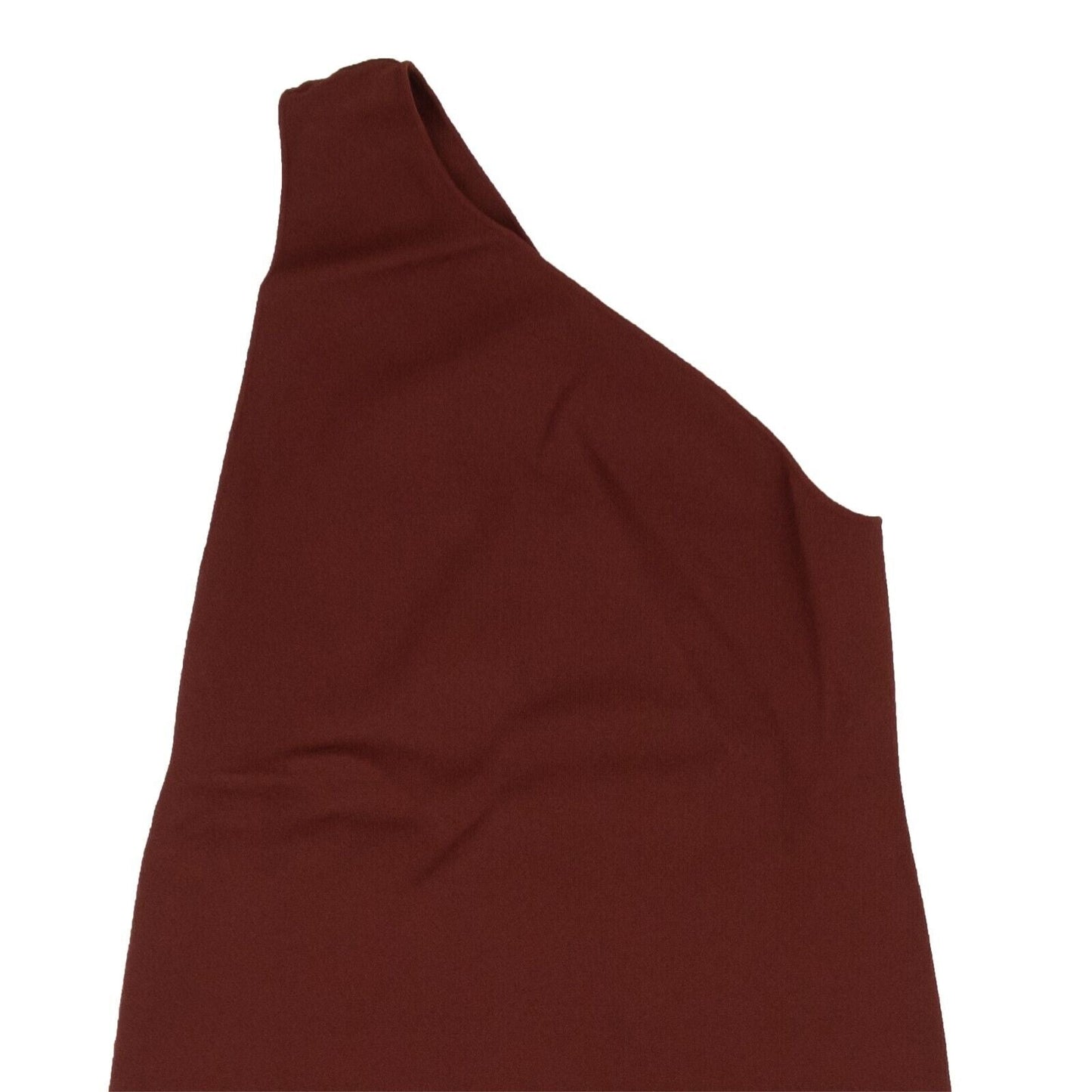 NWT Luxury Bottega Veneta Brick Red One Shoulder Knit Midi Dress