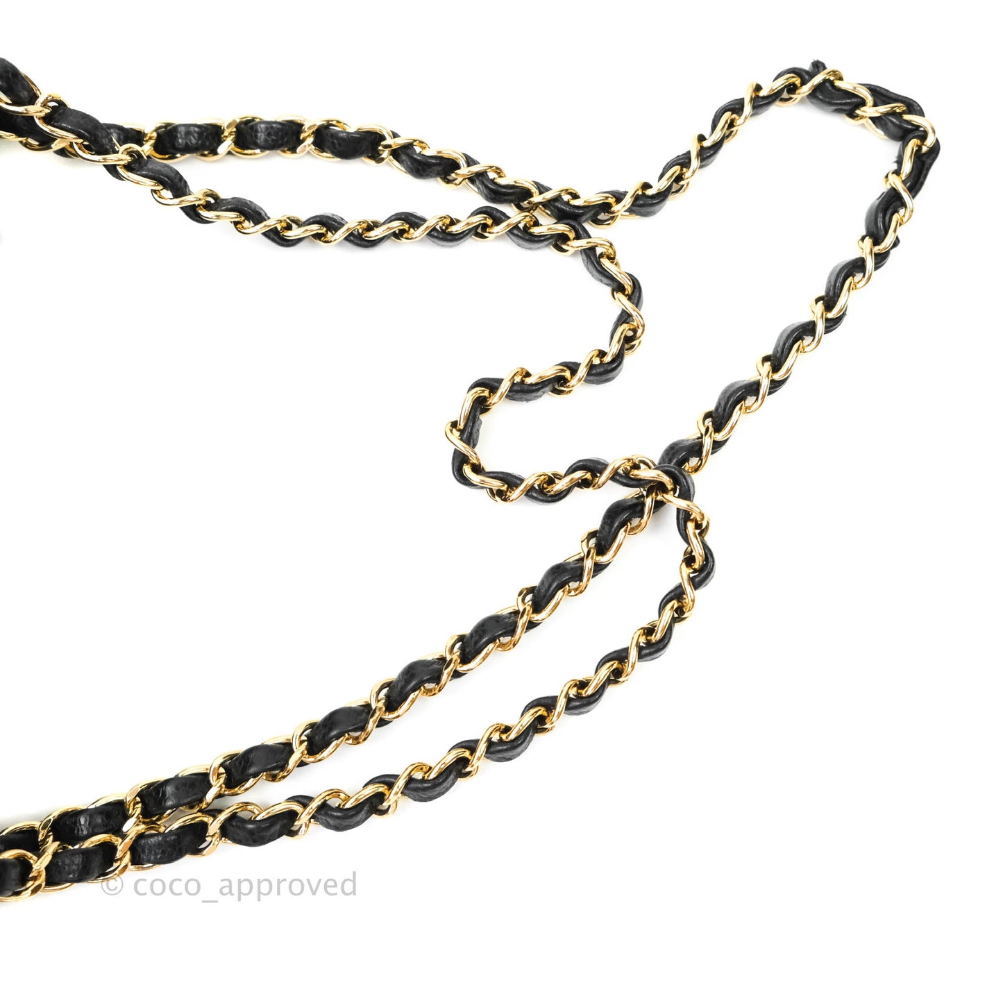 Chanel Quilted M/L Medium Double Flap Black Caviar Gold Hardware