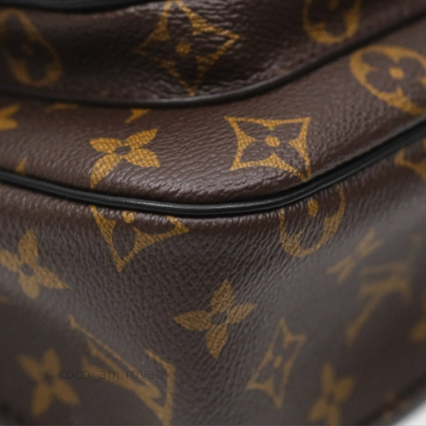 Louis Vuitton Passy Coated Canvas Monogram Gold Hardware