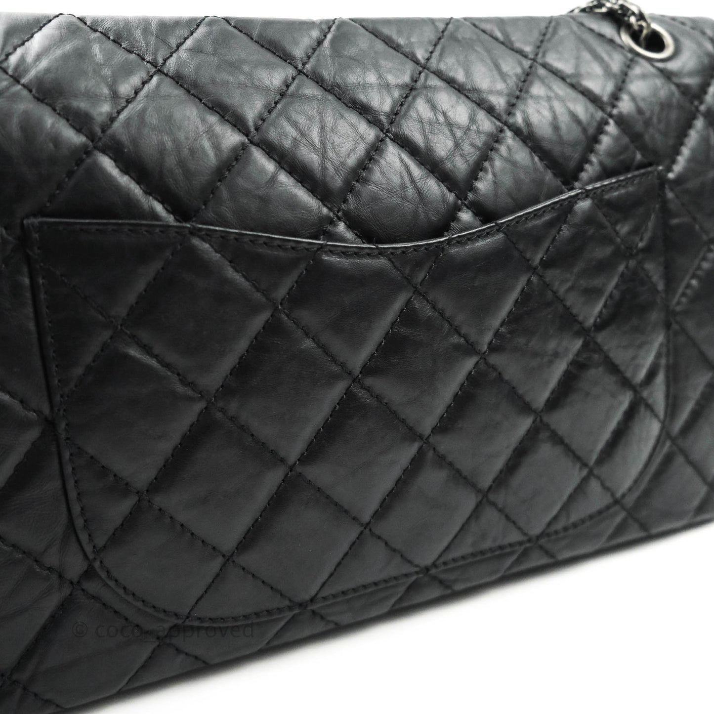 Chanel Reissue Quilted Aged Calfskin Black Aged Ruthenium Hardware 227
