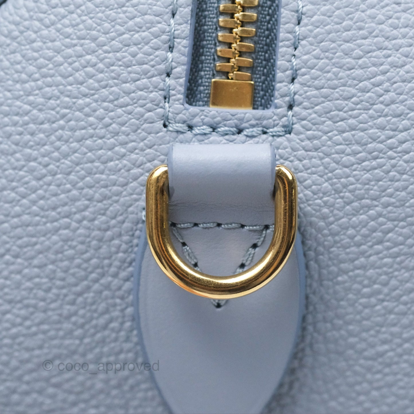 Louis Vuitton Speedy Bandoulière 20 Monogram Empreinte Leather Blue Hour