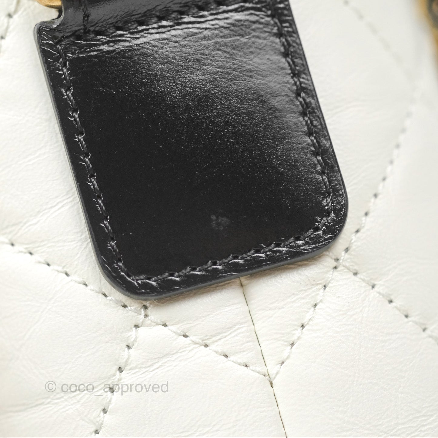 Chanel Small Gabrielle Hobo Quilted Black White Aged Calfskin