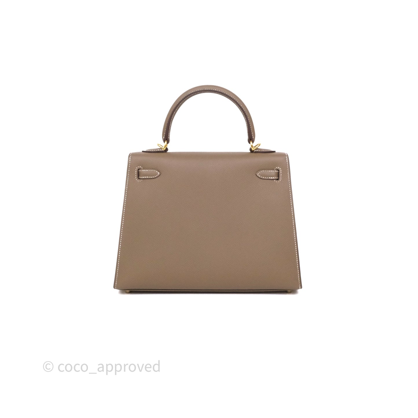 Hermès Kelly 25 Etoupe 18 Epsom Gold Hardware