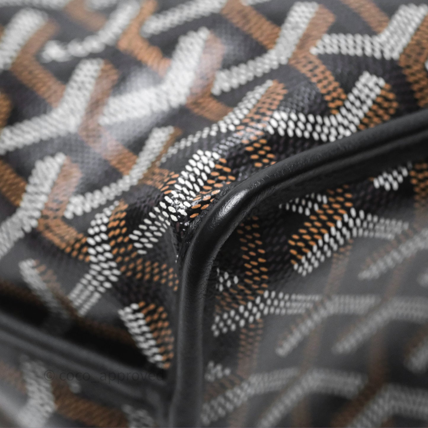 Goyard Anjou Mini Bag Goyardine Canvas Black