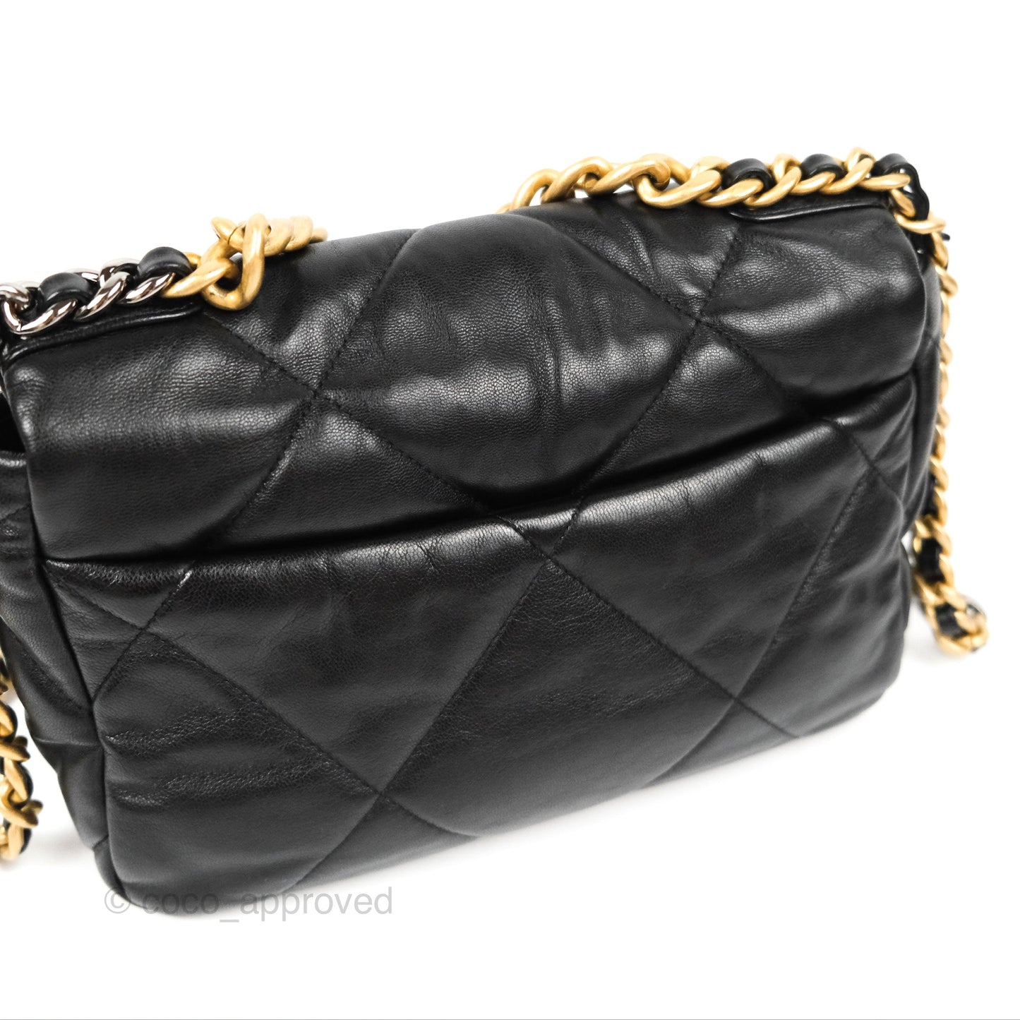 Chanel 19 Small Black Goatskin Mixed Hardware