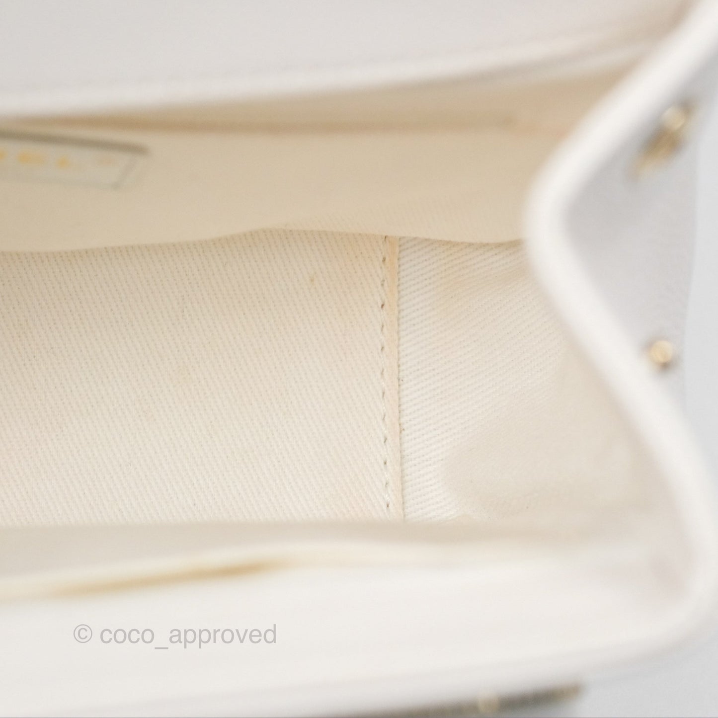 Chanel Quilted Small Business Affinity Flap White Caviar Gold Hardware