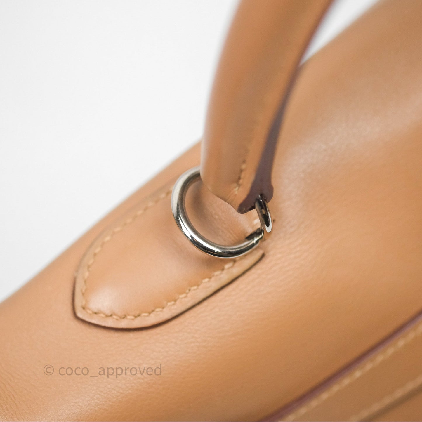Hermès Kelly 35 Retourne Chai 0M Evercolor Palladium Hardware