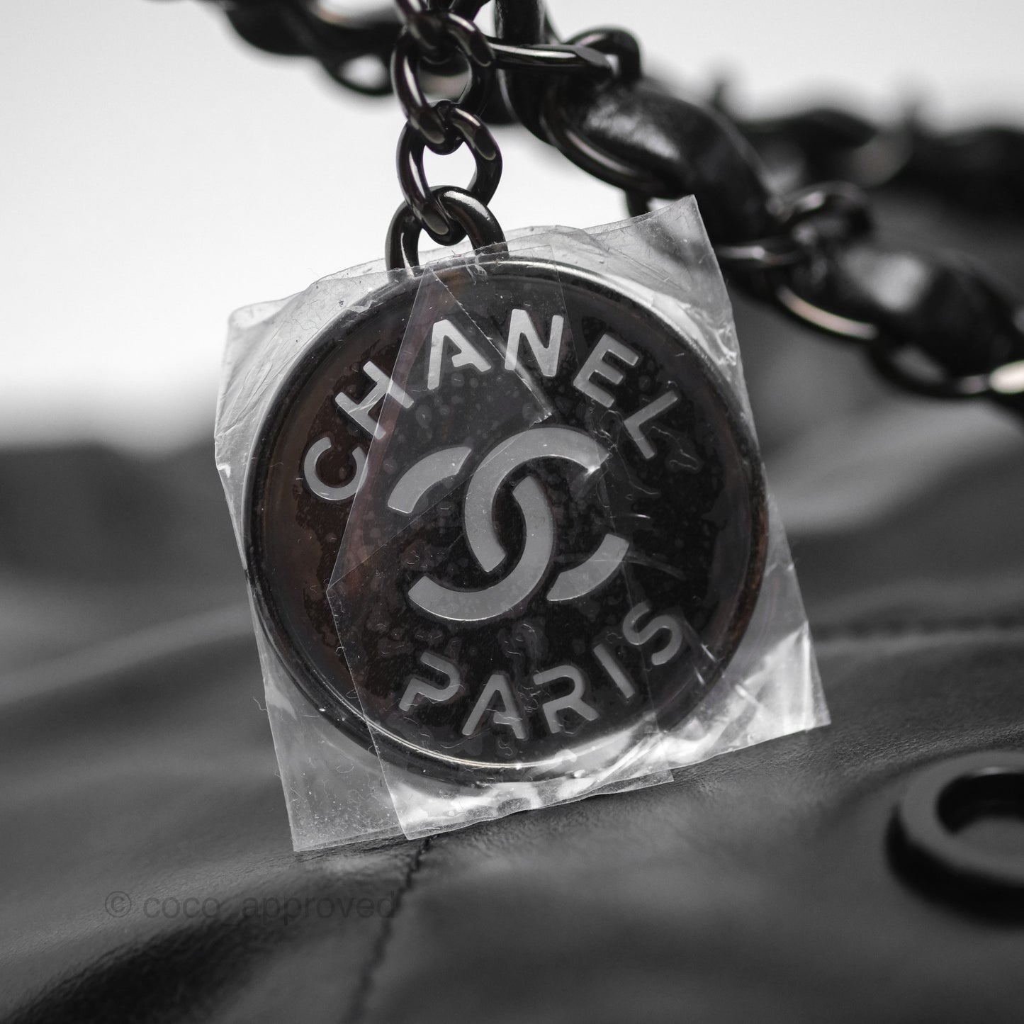 Chanel 22 Small Black Calfskin So Black Hardware